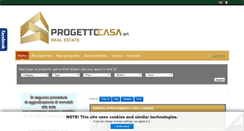 Desktop Screenshot of progettocasasrl.net