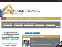 Tablet Screenshot of progettocasasrl.net
